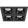 Комплект из светильников и рамки LIGHTSTAR Domino D54707070707