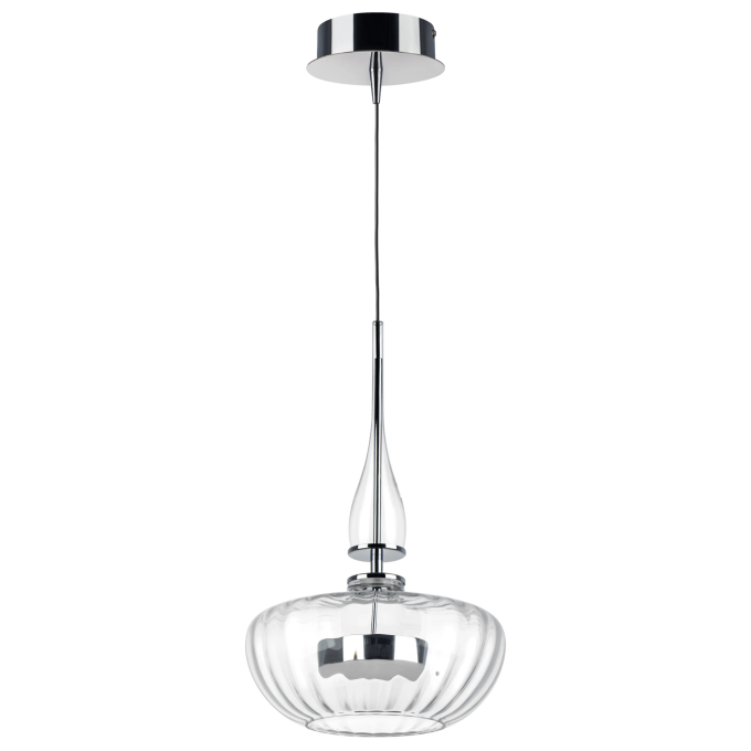 Люстра LIGHTSTAR ASTRA LED 12W LM 3000K хром/прозрачный 804400