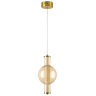 Люстра LIGHTSTAR BOTTO LED 6W 730LM латунь/коньячный/белый 3000K 800033