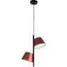 Люстра LIGHTSTAR CAPPE 2x40W GX53 черный/красный 719223