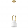 Люстра LIGHTSTAR CERAMO 1х12W E27 латунь/белый 799013