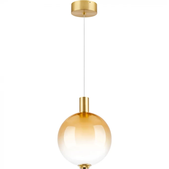 Люстра LIGHTSTAR COLORE LED 1х6W LM 3000K золото/янтарный 805403 Люстра LIGHTSTAR COLORE LED 1х6W LM 3000K золото/янтарный 805403