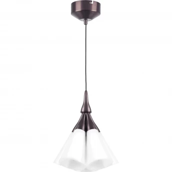 Люстра LIGHTSTAR CONE 757150 5х10W LED E14 кофейный/белый