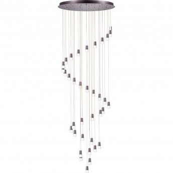 Люстра LIGHTSTAR CONE 757361 LED 180W 3000K бронза/белый/прозрачный Люстра LIGHTSTAR CONE 757361 LED 180W 3000K бронза/белый/прозрачный