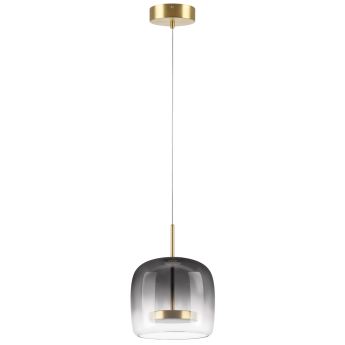 Люстра LIGHTSTAR CUPOLA 804018 LED 1х18W LM 3000K золото/дымчатый