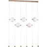 Люстра LIGHTSTAR DAFNE LED 5x8.5W латунь 3000K 815501