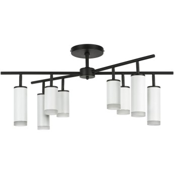 Люстра LIGHTSTAR RULLO 8х50W GU10 черный/белый, белые плафоны