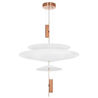 Люстра LIGHTSTAR VIOLA 814532 LED 3x6W 3000K розовое золото/белый Люстра LIGHTSTAR VIOLA 814532 LED 3x6W 3000K розовое золото/белый