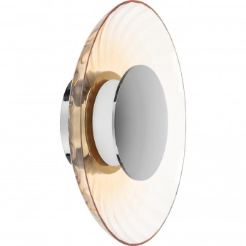 Настенно-потолочный светильник LIGHTSTAR CELESTA 809023 LED 24W 600LM хром/коньячный 3000K Настенно-потолочный светильник LIGHTSTAR CELESTA 809023 LED 24W 600LM хром/коньячный 3000K