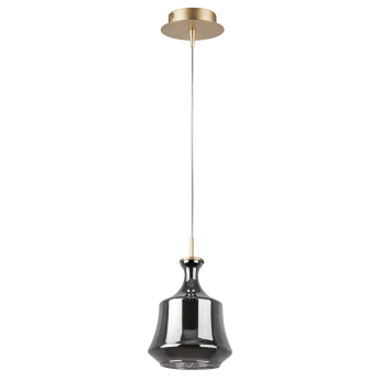 Подвес LIGHTSTAR FORMA 808028 1х10W E14 шампань/дымчатый