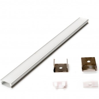 Профиль LIGHTSTAR PROFILED 419121 с прямоугольным рассеивателем для светодиодных лент 2м