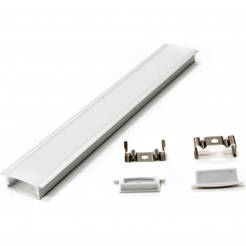 Профиль LIGHTSTAR PROFILED 419210 с прямоугольным рассеивателем для светодиодных лент 2м