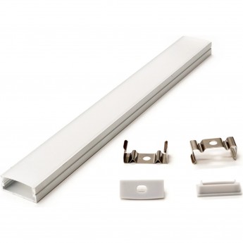 Профиль LIGHTSTAR PROFILED 419211 с прямоугольным рассеивателем для светодиодных лент 2м