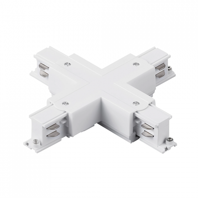 Соединение крестовое LIGHTSTAR QUATTRO с подводом питания к треку 5040xx-(F)/(R) БЕЛЫЙ 504146-FR