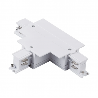 Соединение тройное левое LIGHTSTAR 503136-RPSL перекидное встраиваемое с подводом питания к треку 5030xx-R QUATTRO БЕЛЫЙ