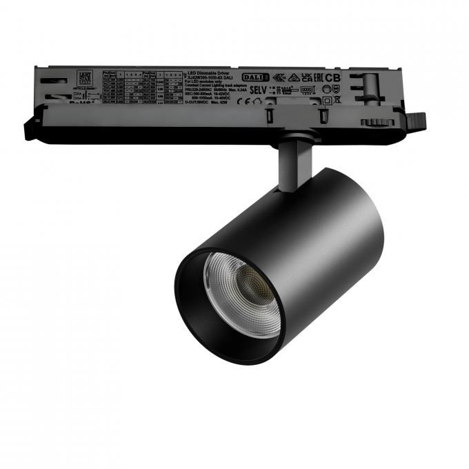 Светильник LIGHTSTAR ALTA BASE для трековой системы Quattro LED 30W с управлением DALI A5347DALI
